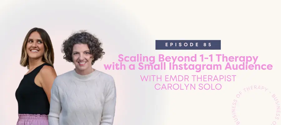 Scaling Beyond 1-1 Therapy with a Small Instagram Audience